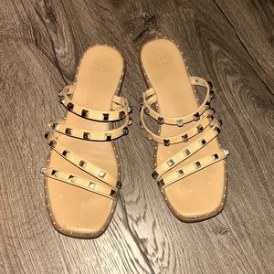 Studded detail sandals
